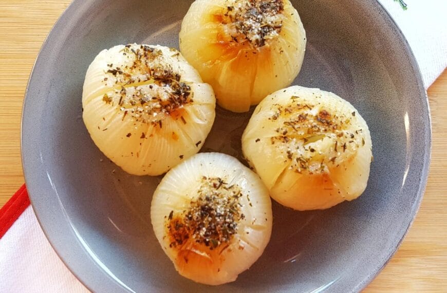 Receta de cebollas asadas al horno envueltas en papel aluminio